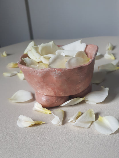 Handmade Air Dry Clay Candle Holder - Blended Colours