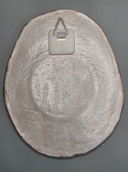 Handmade Air Dry Clay Mirror - Hanging Hook Mount, Mixed Colours