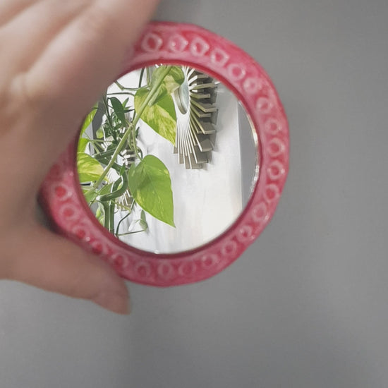 Handmade Air Dry Clay Mirror Video2